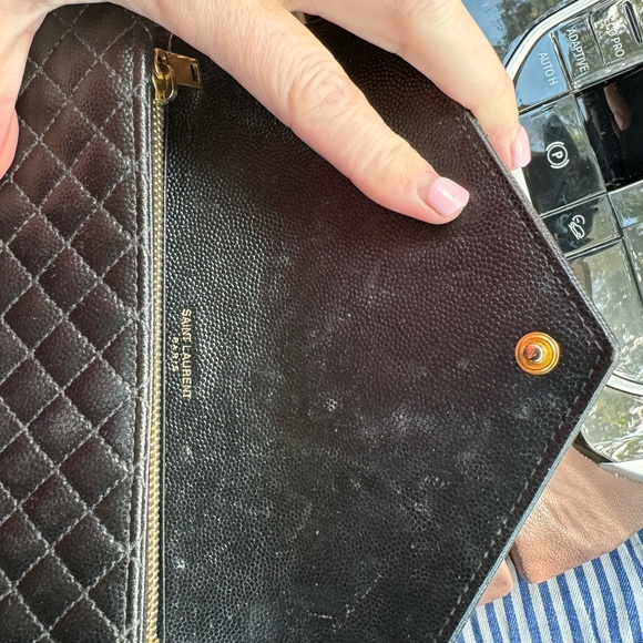 CASSANDRE MATELASSÉ LARGE FLAP WALLET IN BLACK
 full sized - Picture 2 of 4